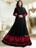 Drashti Dhami black color georgette anarkali kameez